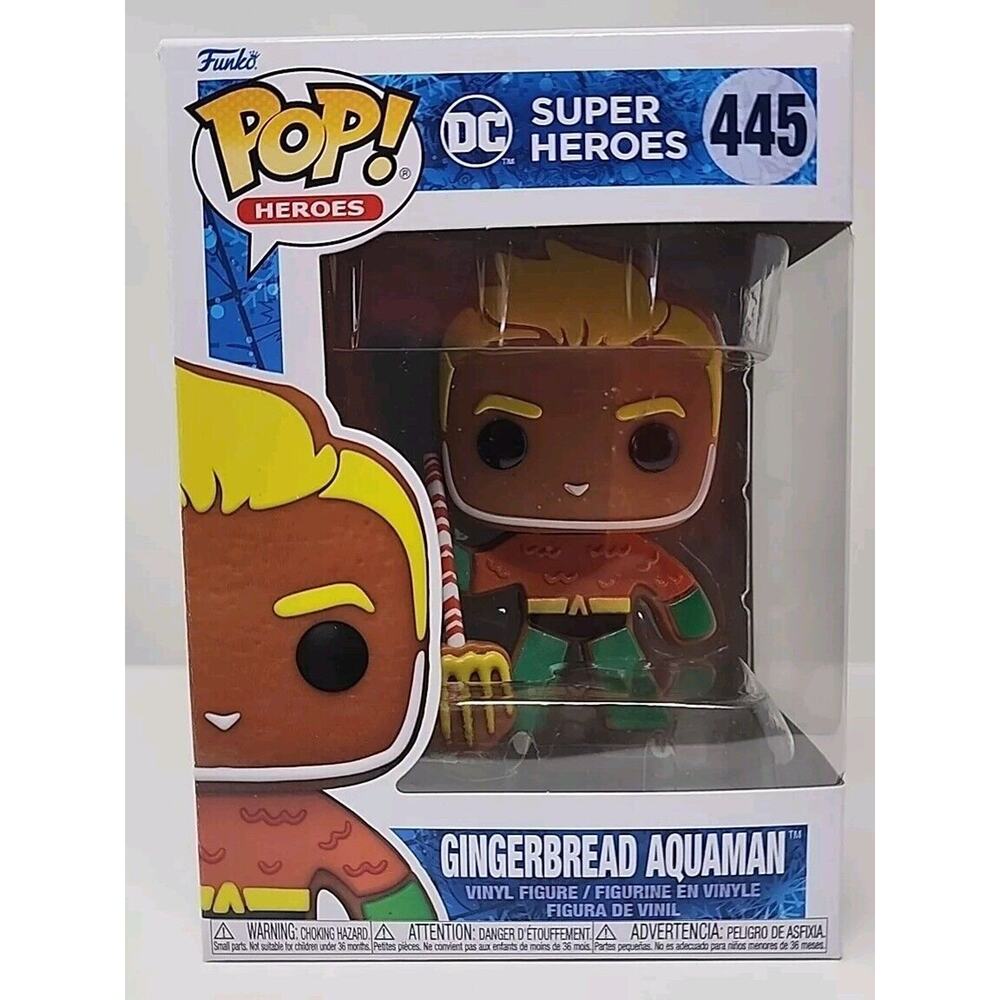 Funko Pop! DC Super Heros Gingerbread Aquaman # 445 F39